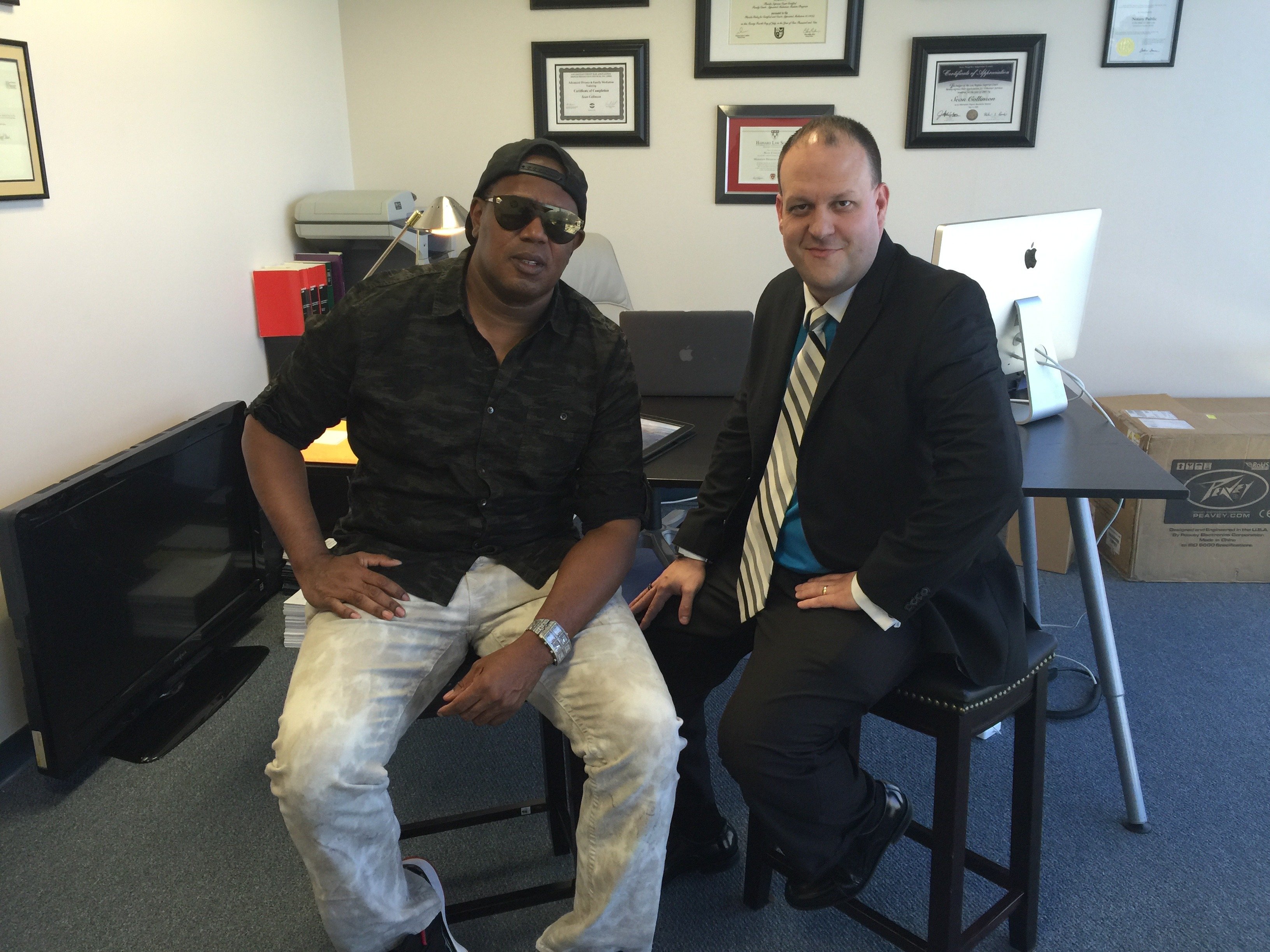 Nathan with Master P (Percy Miller)
