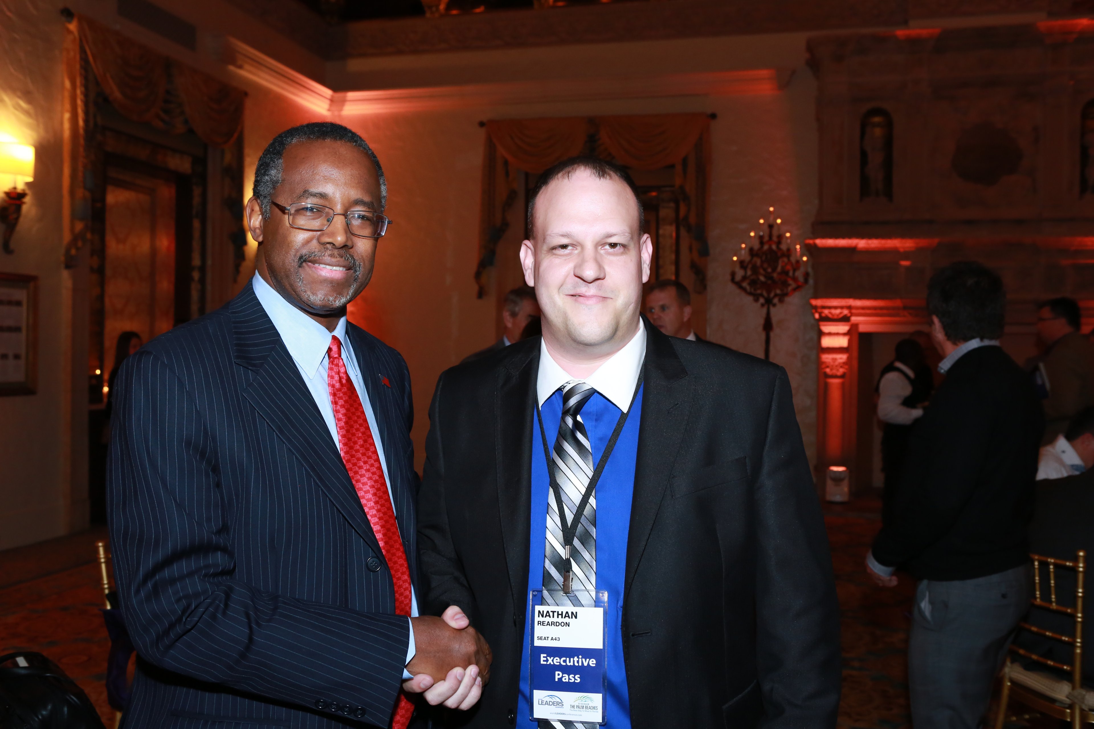 Nathan with Ben Carson